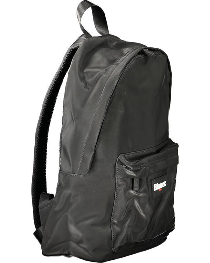 Blauer Black Polyester Men Backpack