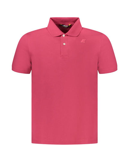 K-WAY Pink Cotton Men Polo Shirt