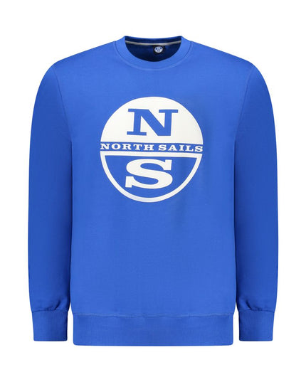 North Sails Blue Cotton Men Sweater