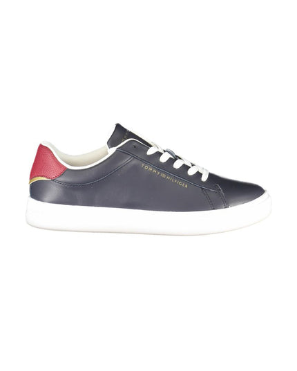 Tommy Hilfiger Blue Leather Women Sneaker
