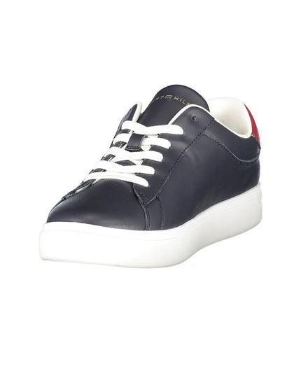 Tommy Hilfiger Blue Leather Women Sneaker