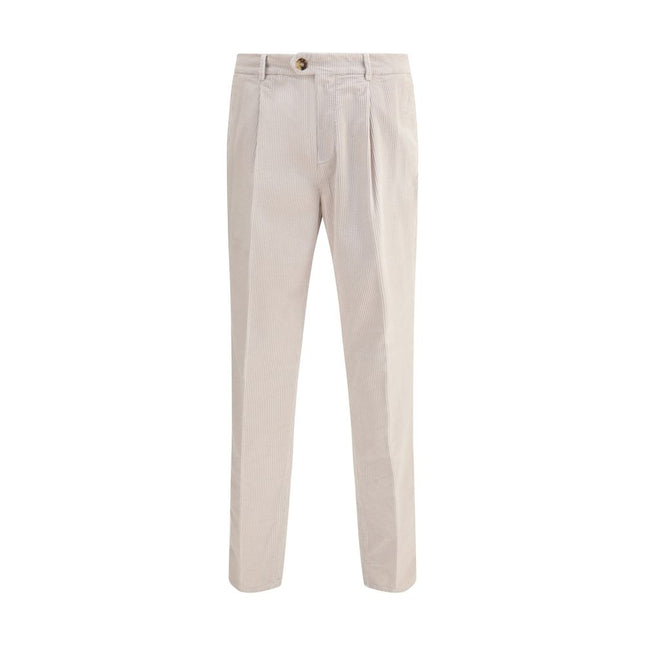 Brunello Cucinelli Gray Cotton Casual Pants