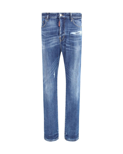 Dsquared² Blue Cotton Skinny Jeans