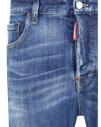 Dsquared² Blue Cotton Skinny Jeans