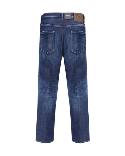 Dsquared² Blue Cotton Skinny Jeans