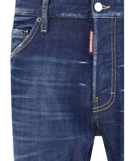 Dsquared² Blue Cotton Skinny Jeans