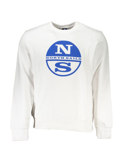 North Sails White Cotton Men Sweater