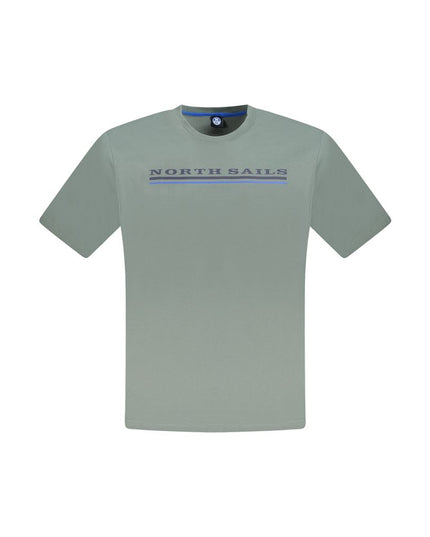 North Sails Green Cotton Men T-Shirt