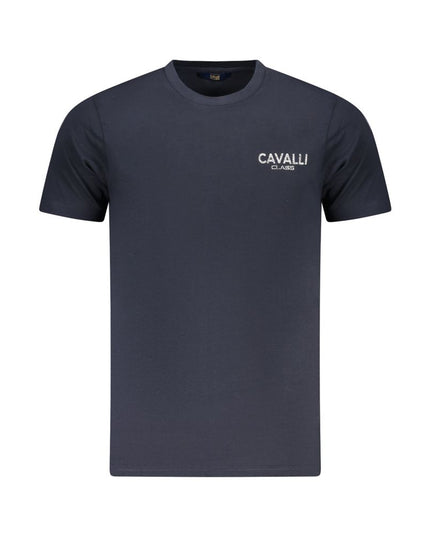 Cavalli Class Blue Cotton Men T-Shirt