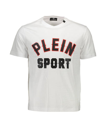 Plein Sport White Cotton Men T-Shirt
