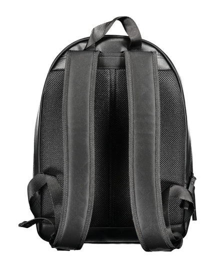 Tommy Hilfiger Black Polyurethane Men's Backpack