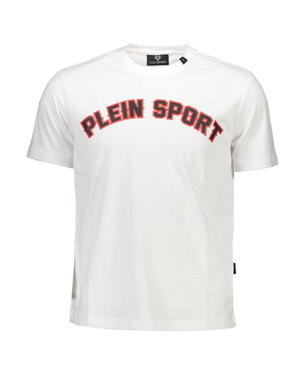 Plein Sport White Cotton Men T-Shirt