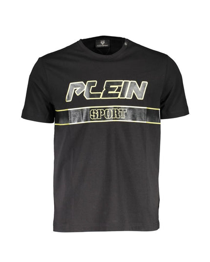 Plein Sport Black Cotton Men TShirt