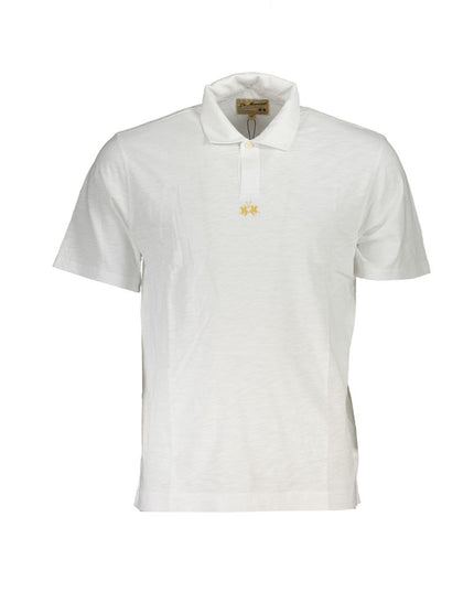 La Martina White Cotton Men's Polo Shirt