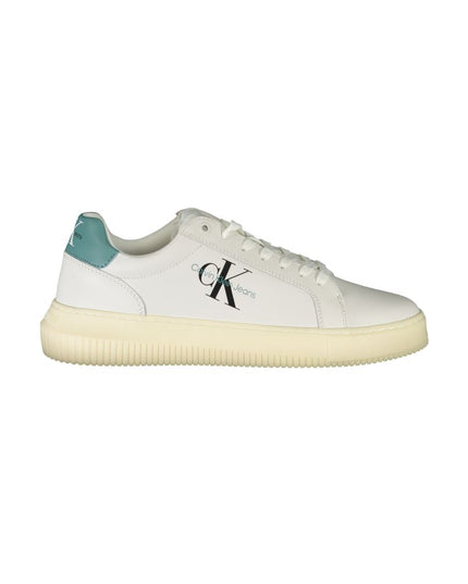 Calvin Klein Sleek White Sneakers with Eco-Conscious Design