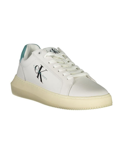 Calvin Klein Sleek White Sneakers with Eco-Conscious Design