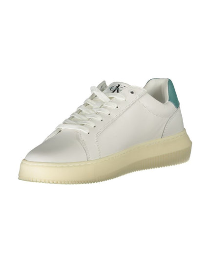 Calvin Klein Sleek White Sneakers with Eco-Conscious Design