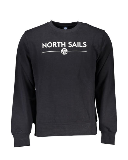 North Sails Black Cotton Men Sweater