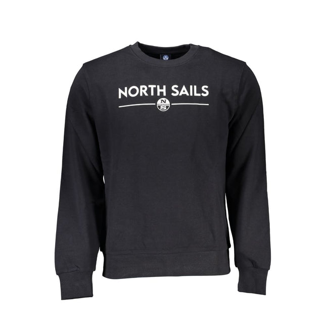 North Sails Black Cotton Men Sweater