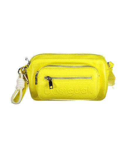 Desigual Yellow Polyethylene Handbag
