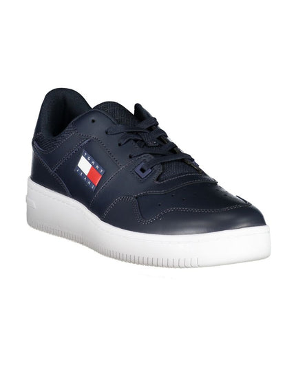 Tommy Hilfiger Blue Contrast Sneakers with Logo Detail