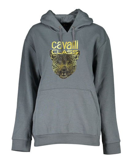Cavalli Class Gray Cotton Women Sweater