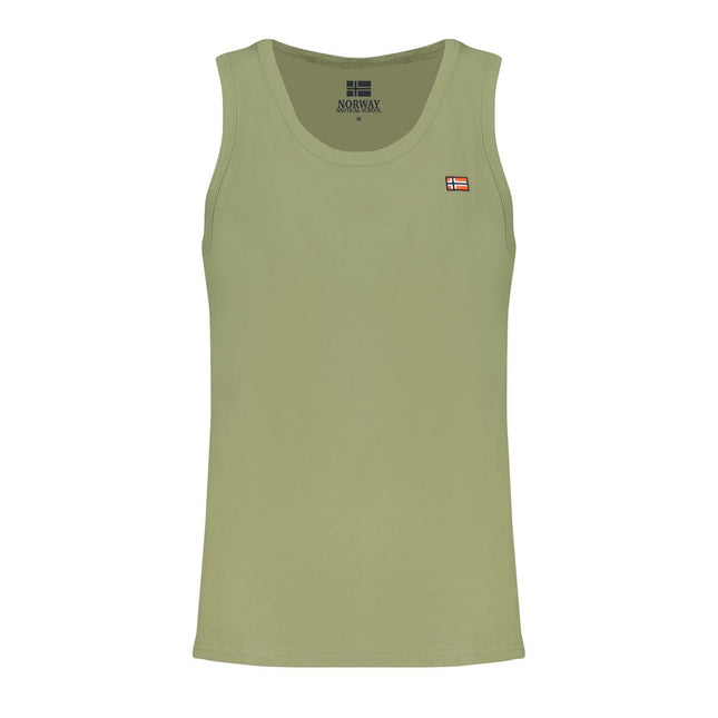 Norway 1963 Green Cotton Men Shirt