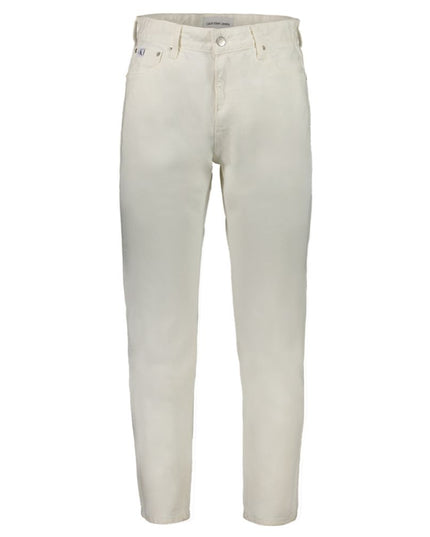 Calvin Klein White Cotton Men's Jeans