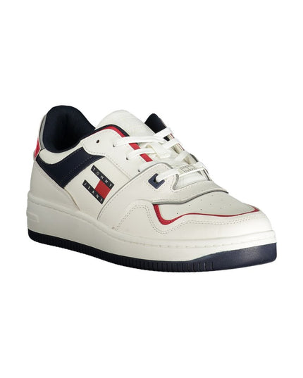 Tommy Hilfiger White Leather Men Sneaker