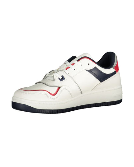 Tommy Hilfiger White Leather Men Sneaker