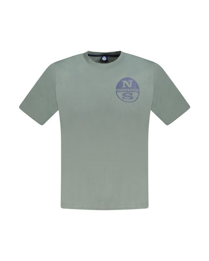 North Sails Green Cotton Men T-Shirt