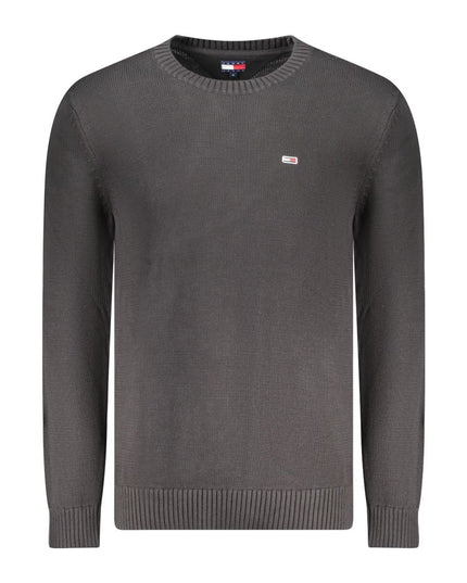 Tommy Hilfiger Black Cotton Men Sweater