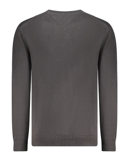 Tommy Hilfiger Black Cotton Men Sweater