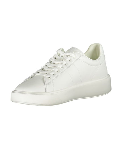 Blauer White Leather Men Sneaker