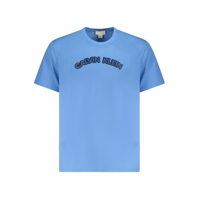 Calvin Klein Light Blue Cotton Men T-Shirt