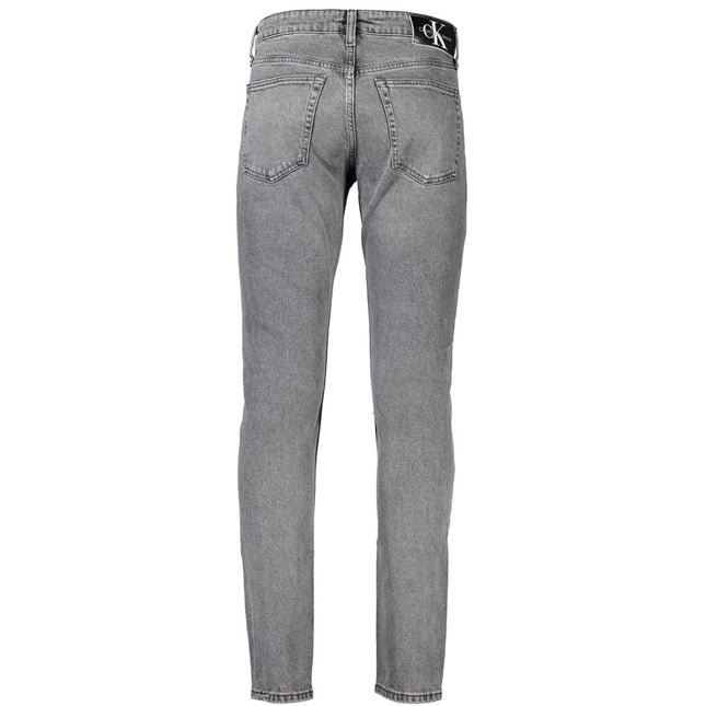 Calvin Klein Gray Cotton Men Jeans