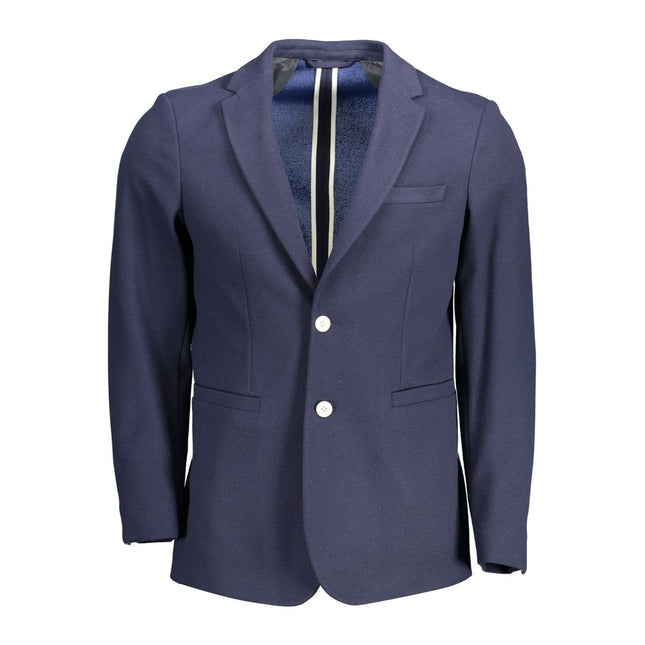 Gant Blue Cotton Men Jacket