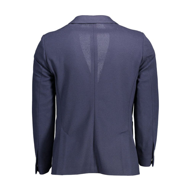 Gant Blue Cotton Men Jacket