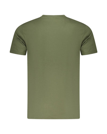 Cavalli Class Green Cotton Men T-Shirt