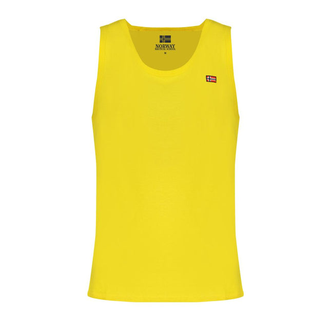 Norway 1963 Yellow Cotton Men Tank Top
