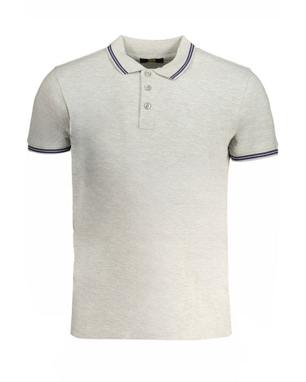 Cavalli Class Brown Cotton Men Polo Shirt
