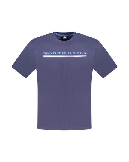 North Sails Blue Cotton Men T-Shirt