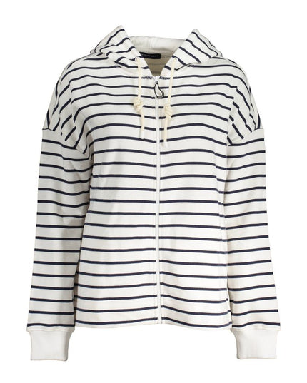 North Sails White Cotton Women's Hooded Sweater