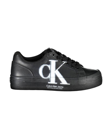 Calvin Klein Black Leather Women Sneaker