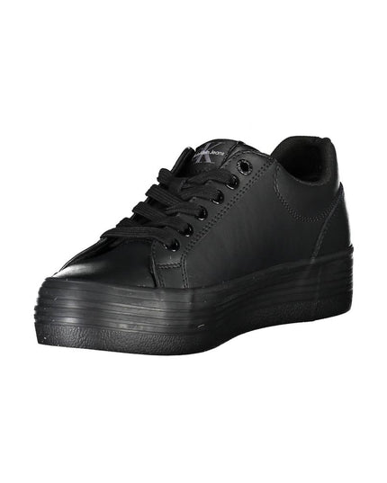 Calvin Klein Black Leather Women Sneaker