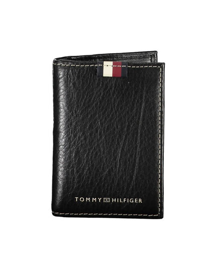 Tommy Hilfiger Black Leather Men Cardholder