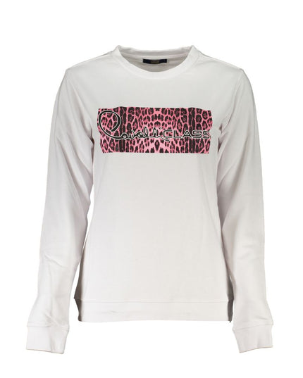 Cavalli Class White Cotton Women Sweater