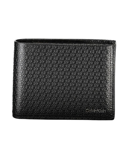 Calvin Klein Sleek Black Leather Bifold Wallet with RFID Block