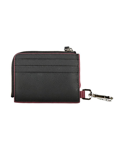 Tommy Hilfiger Chic Leather Card Holder with Snap Hook