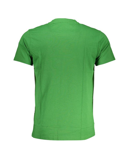 Cavalli Class Green Cotton T-Shirt
